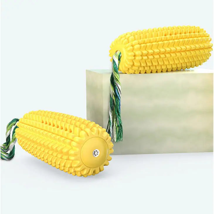 Yellow Corn Chew Toy for Dogs