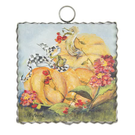 Mini Elegant Pumpkins Print by The Round Top Collection