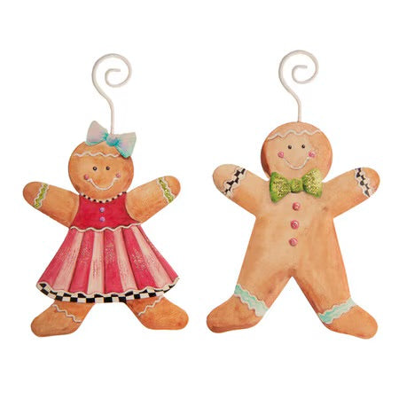 Gingerbread Girl & Boy Ornaments by The Round Top Collection