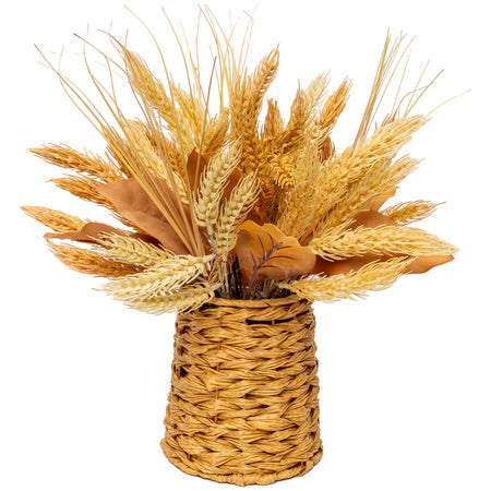 16” Wheat with Basket by The Round Top Collection