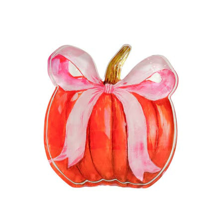 Acrylic Pink Ribbon Pumpkin by The Round Top Collection