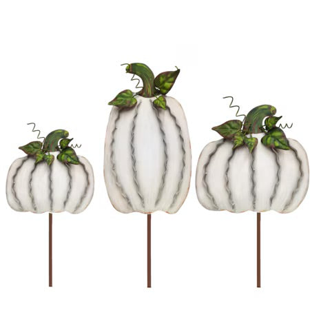Medium Ribbon Pumpkins Cream by The Round Top Collection