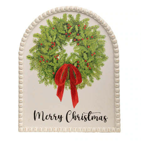 Merry Christmas Framed Wreath Print by The Round Top Collection