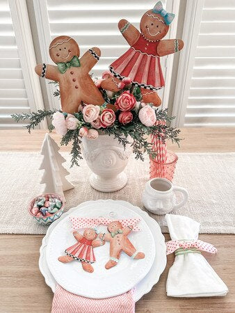 Gingerbread Girl & Boy Ornaments by The Round Top Collection