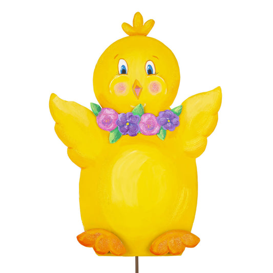 Chick with Pansy Collar by The Round Top Collection