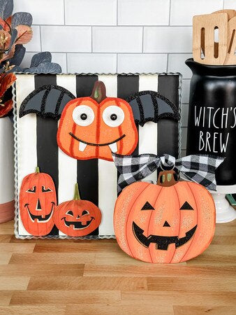 Mini Jack O Lantern Charm by The Round Top Collection