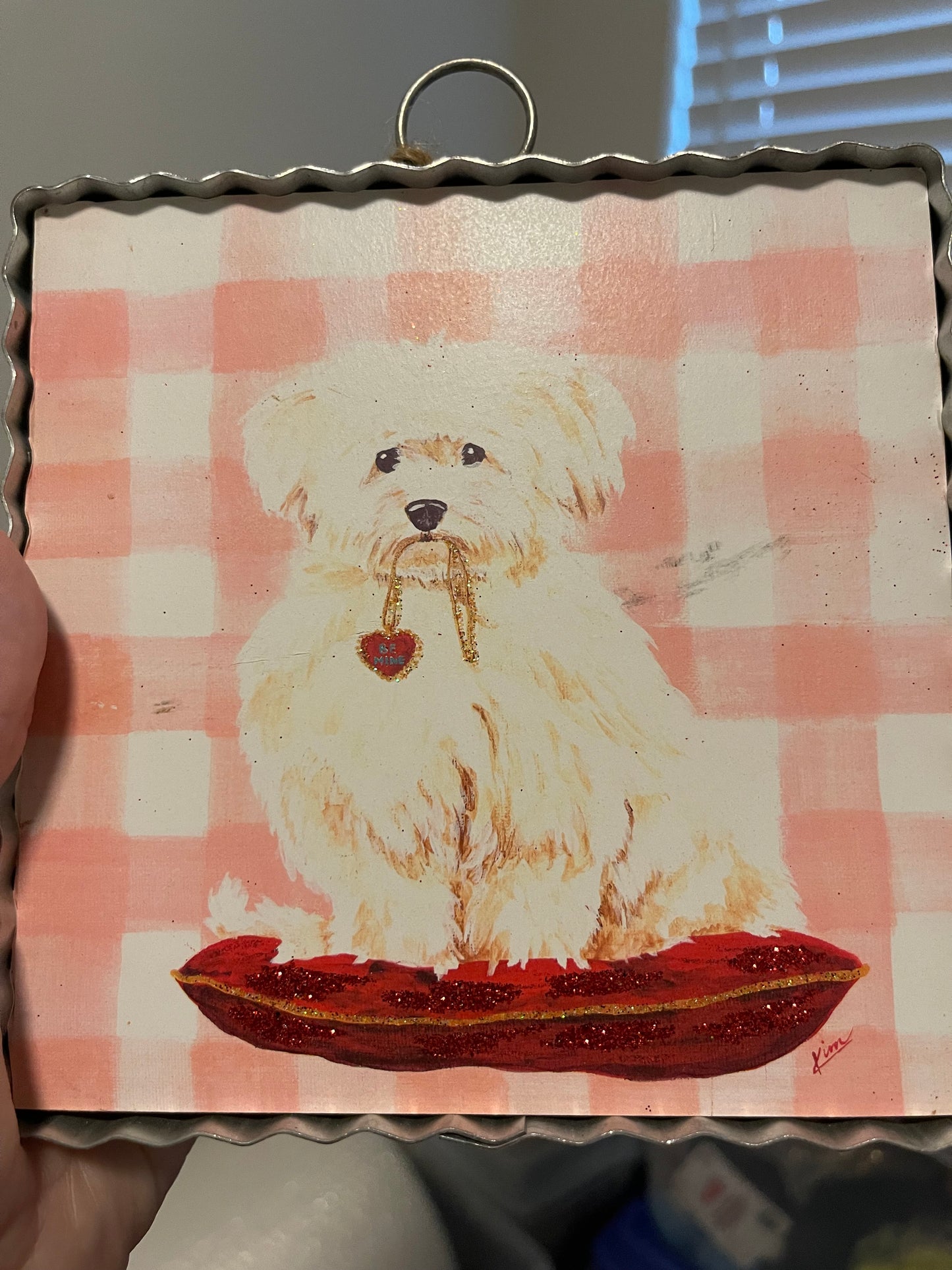 Be Mine Puppy Mini Print by The Round Top Collection