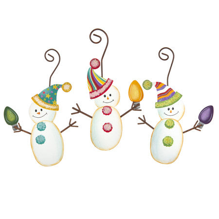 Merry and Bright Snowmen Ornament Set by The Round Top Collection