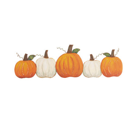 Pumpkins in a Row by The Round Top Collection