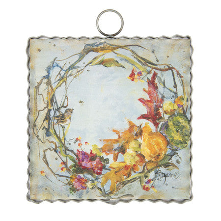 Mini Gourd Wreath Print by The Round Top Collection