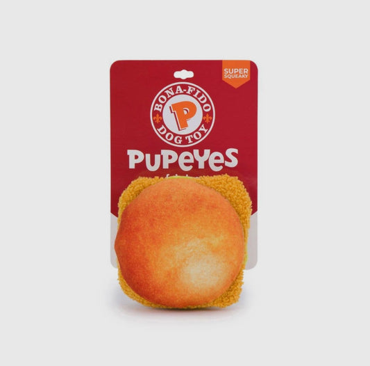 Pupeyes Chicken Sandwich Dog Toy