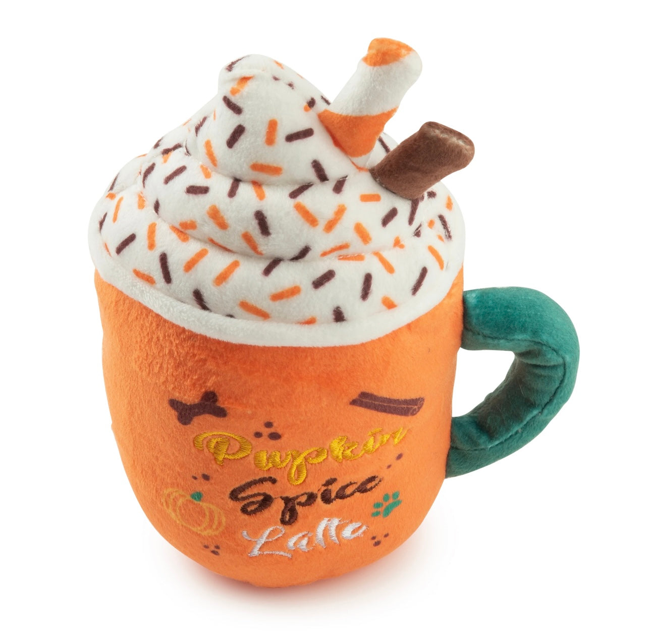 Pupkin Spice Latte Mug Plush Dog Toy