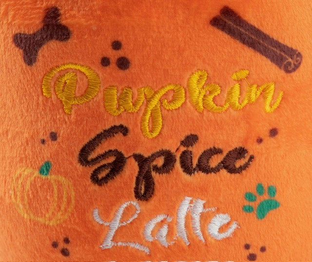 Pupkin Spice Latte Mug Plush Dog Toy