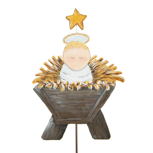 Baby Jesus in the Manger by The Round Top Collection