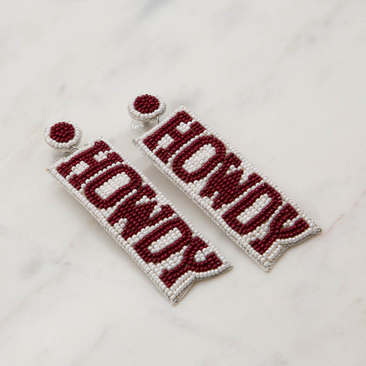 Howdy Beaded Earrings by The Royal Standard