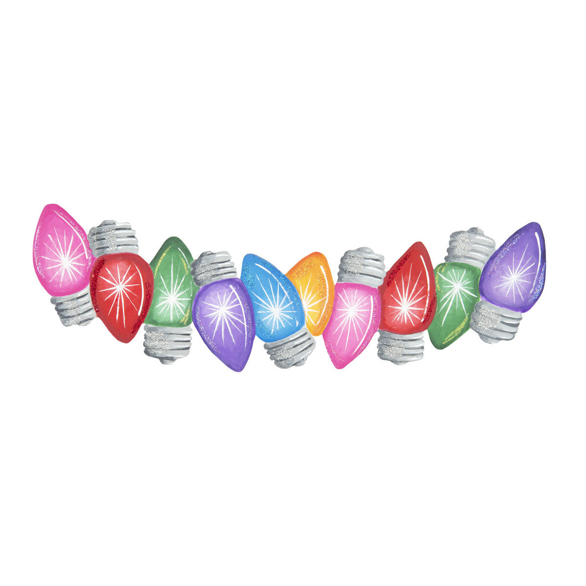 Merry & Bright Bulb Garland For Changeable Board by The Round Top Collection