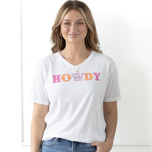 Howdy Friends V-Neck T-Shirt by The Royal Standard