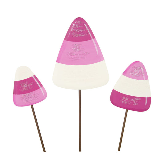 Pink Candy Corn Stakes by The Round Top Collection