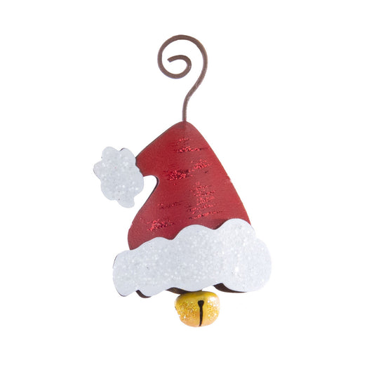 Little Santa Hat Jingle Bell Ornament by The Round Top Collection