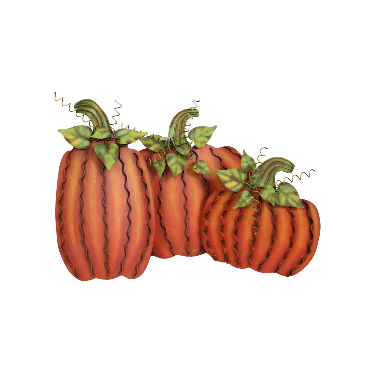 Classic Orange Pumpkins, set of three, by The Round Top Collection