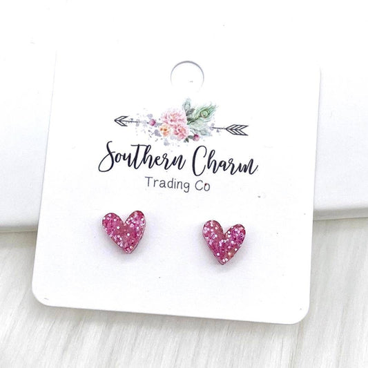 8mm Tiny Confetti Hearts in Pink