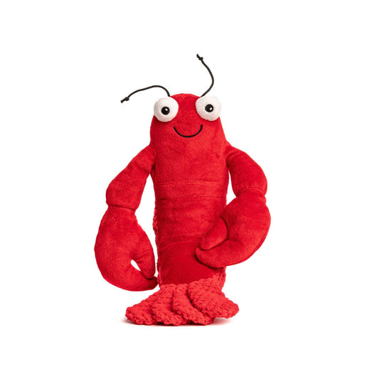 Floppy Lobster Plush Dog Toy size Small by fabdog