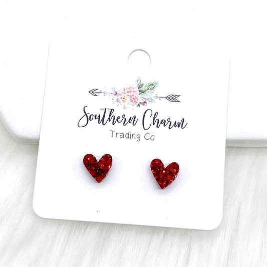 8mm Tiny Confetti Hearts in Red