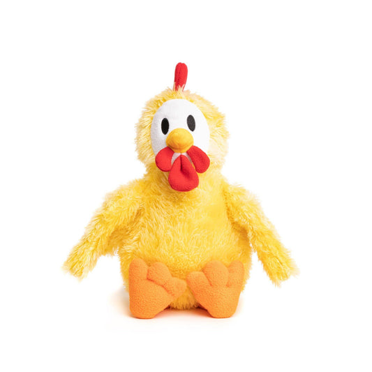 Fluffy Chicken Plush Dog Toy size Large by fabdog