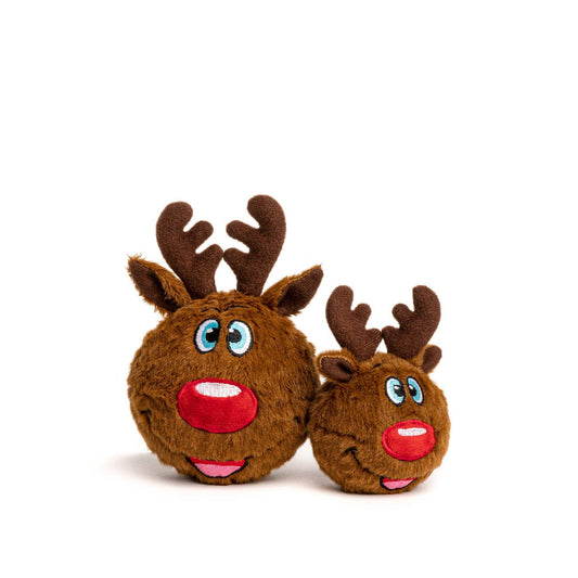 Christmas Reindeer faball Dog Toy